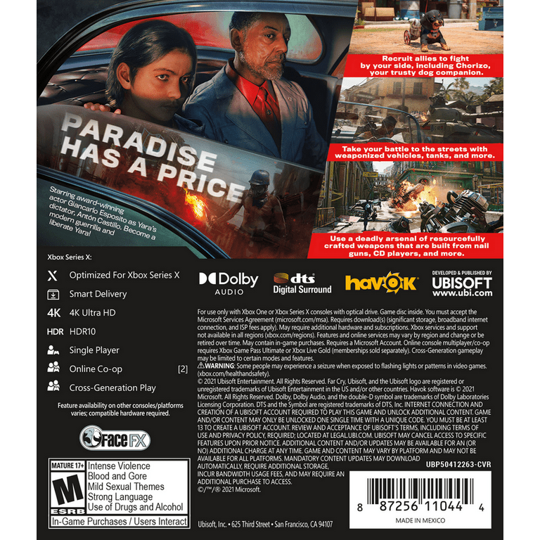  Far Cry 6 Xbox Series X S, Xbox One Standard Edition