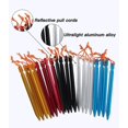 thumbnail image 3 of 20 Pack Tent Pegs Aluminium Alloy Tent Stakes With Drawstring Bag For Outdoor Camping (5 Color Mix), 3 of 4
