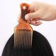 thumbnail image 5 of Peine para cortar el cabello, peine de peluquería con jarra elevadora de África lisa y sin pelo Rojo Verde, 5 of 5