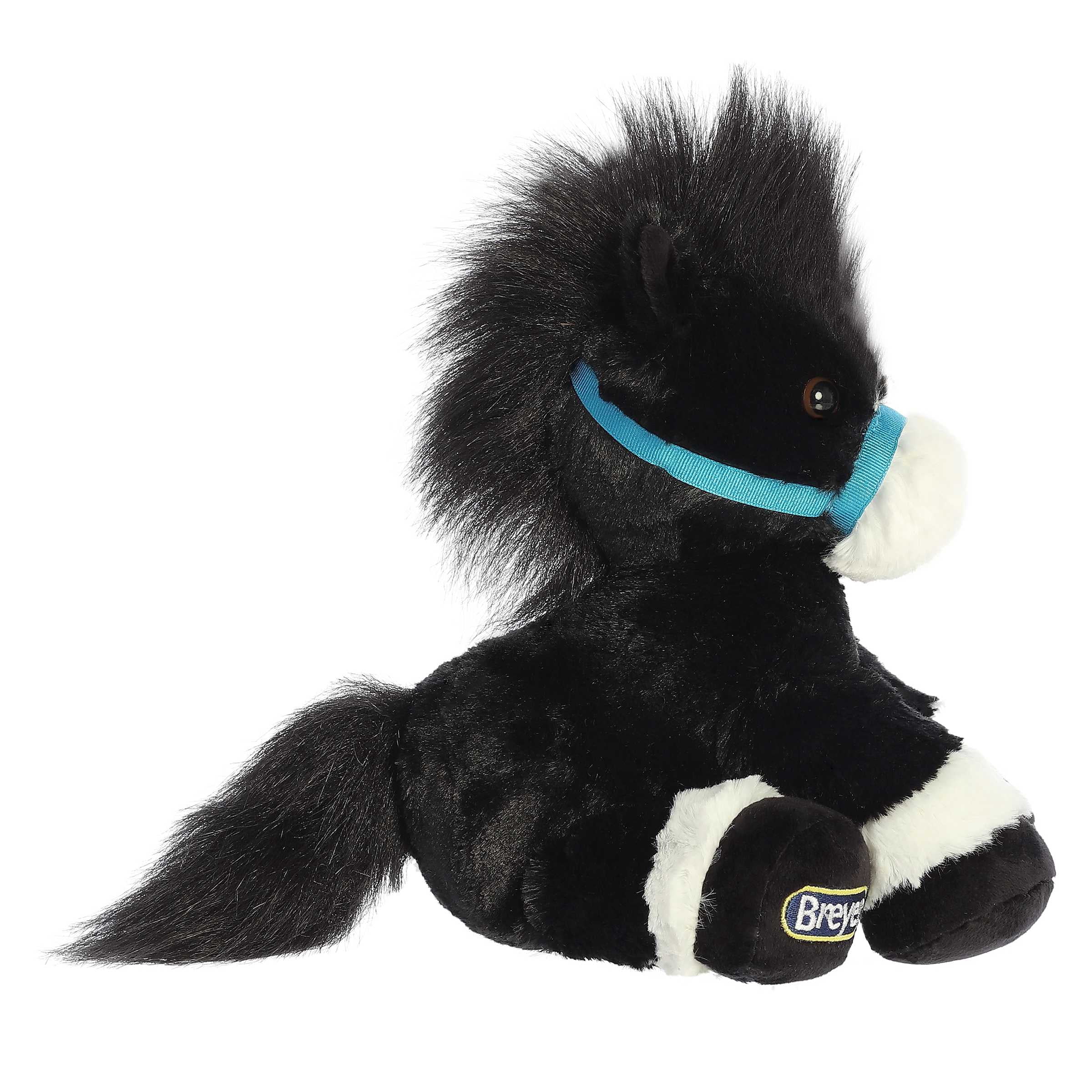 Aurora - Medium Black Breyer - Bridle Buddies - 8.5" Black Horse - Exquisite Stuffed Animal