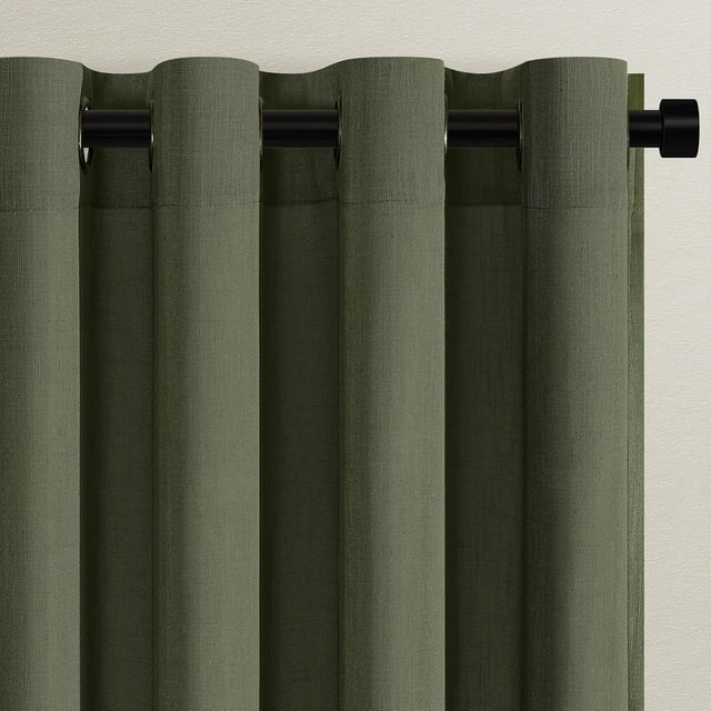 Natural Linen P Pleated Curtains Length Panels for Bedroom Textu Linen Farmhouse Boho Semi Sheer Window Curtain Back Tab P Pleat Drapes with Hooks es Long