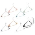 thumbnail image 3 of 10Pcs Metal Clothes Hanger with Plastic Coating Suit Non-Slip Drying Rack Hook, 3 of 20