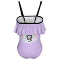 thumbnail image 6 of Kuromi And My Melody Girls One Piece Swimsuits Hawaiian Ruffle Swimwear Beach Bathing Suit Outfits, 6 of 7