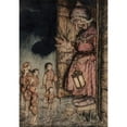 thumbnail image 2 of Arthur Rackham 14x18 Gold Ornate Wood Frame and Double Matted Museum Art Print Titled - Hop-o--My-Thumb (1933), 2 of 4