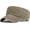 Beige, variant on Cadet Army Cap Washed Military Army Hat Vintage Flat Top Hat for Women Men