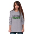 thumbnail image 4 of Don't Be Trashy Reduce Reuse Recycle Plus Size Long Sleeve Graphic Tee Shirt Brisco Brands 3X, 4 of 5