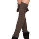 thumbnail image 3 of Calcetines largos hasta la rodilla para mujer, de color liso, cálidos, con forma de masa, de bolas de lana y acrílicos., 3 of 3