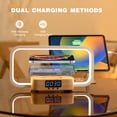thumbnail image 5 of Uervoton Bedside Table Lamp Wireless Charger: Touch Nightstand Lamp with USB Port | Desk Lamp with RGB Modern LED Light with Dimmable for Bedroom, Living Room, Office, 5 of 10