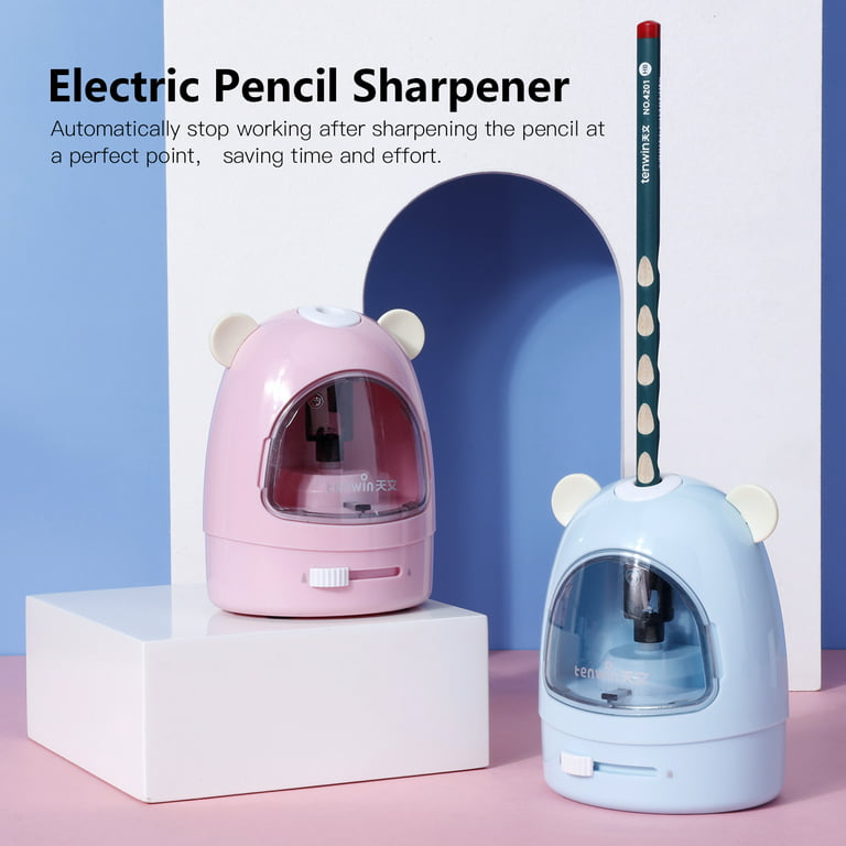 Tenwin Electric Rubber Eraser Set Kawaii Cute goma de borrar eléctrica With  Refills For Sketch Drawing School StationerySupplies