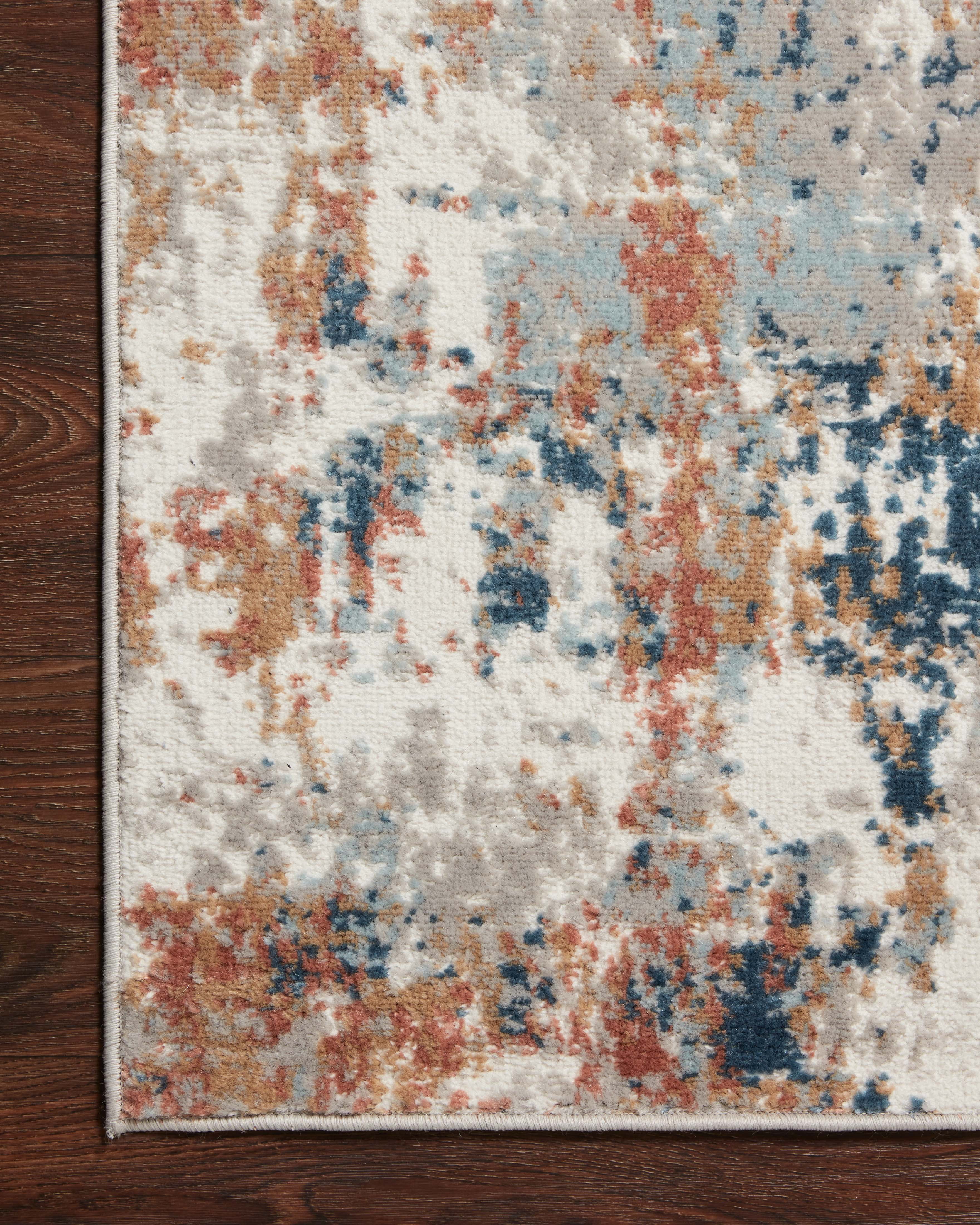 Loloi Bianca Collection BIA-03 Ivory / Multi, Abstract Area Rug 9'-9" x 13'-6"