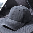 thumbnail image 3 of Men's Washed Pure Color Cap Baseball Cap, 3 of 5