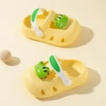 thumbnail image 2 of Toddler Slippers,Boys Summer Sandals Breathable Lightweight Indoor Outdoor Walking Slides for Kids Comfortable,Slippers for Kids,Yellow,6-12 Months, 2 of 4