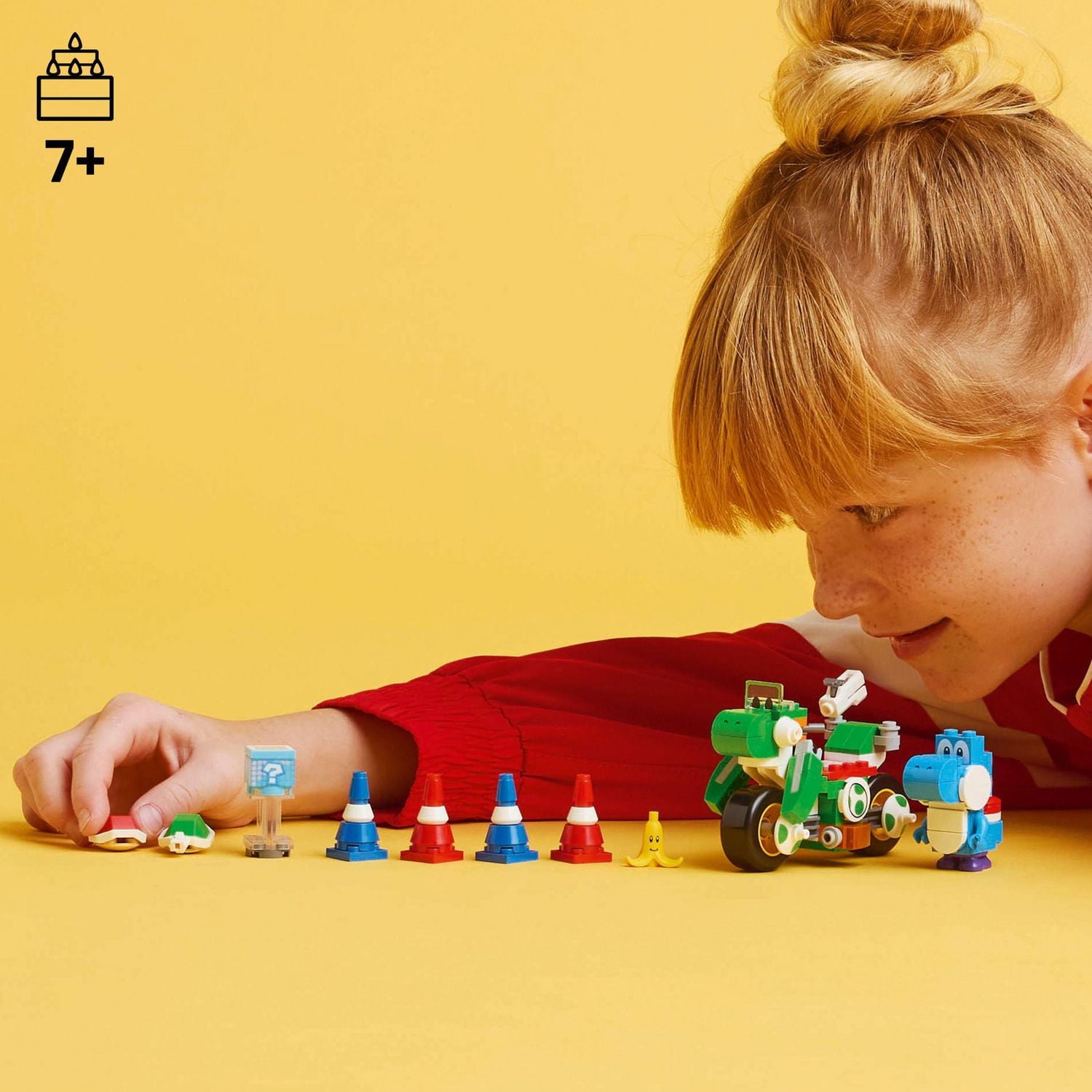 LEGO Super Mario: Mario Kart Yoshi Bike - Building Toy Set for Kids, Boys and Girls, Ages 7+ - Mario Kart Toy for Fans with Blue Yoshi - Gift Idea for Birthdays - 72031