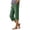 Green, variant on Womens Denim Capris with Pockets- Summer Casual Trendy Stretch Straight Leg High Waist Jean Pants Light Blue Size M