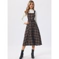 thumbnail image 4 of DARING DIVA Women's Plaid Vintage A Line Pinafore Dress X-Large Blue, 4 of 6
