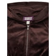 thumbnail image 3 of Weekend Academy Girls Velour Full Zip Hoodie, Size 4-18, 3 of 3