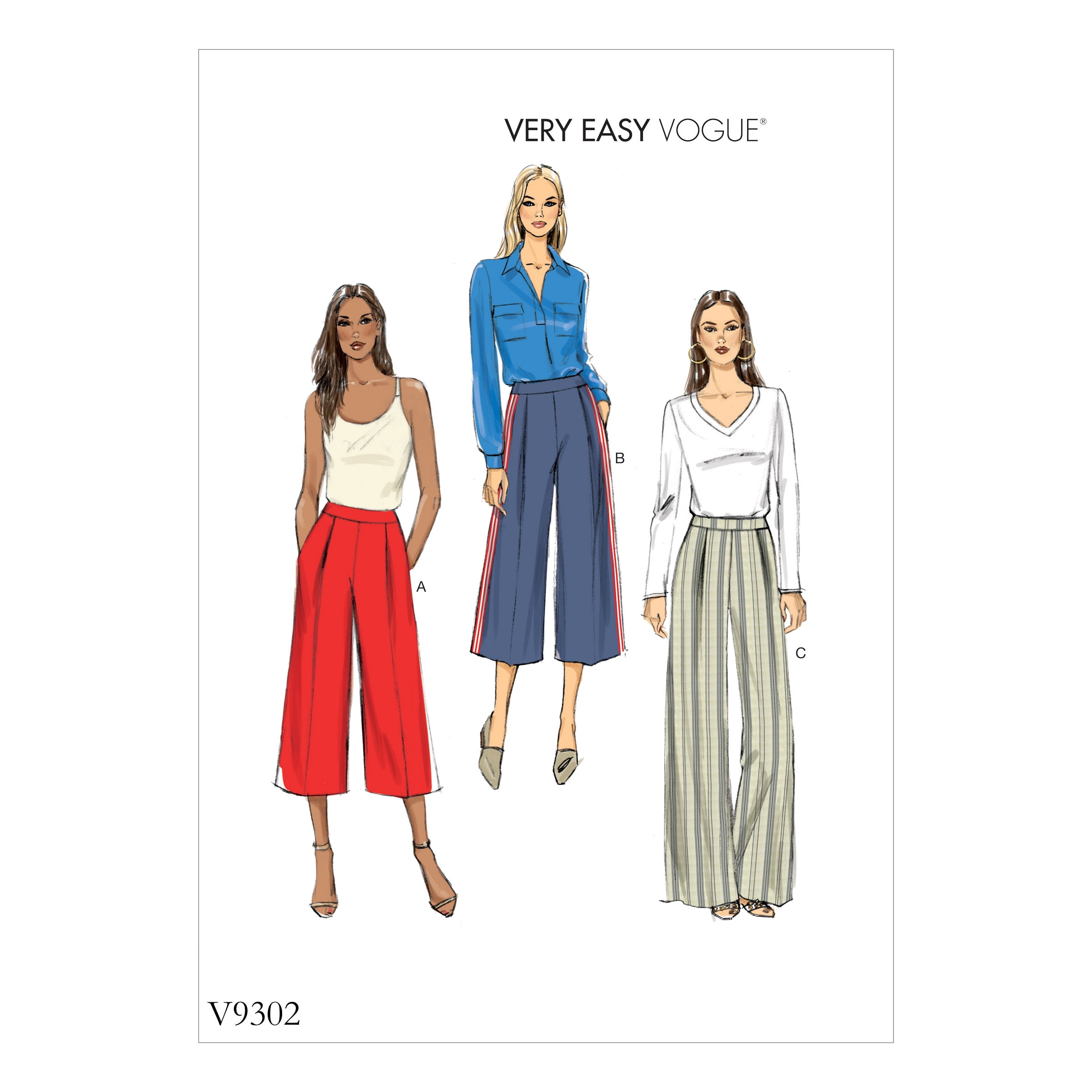 Vogue Pattern Misses' Pants(614) (1622)