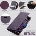thumbnail image 4 of ELEHOLD Wallet Case for Samsung Galaxy S23 Ultra, Shockproof Faux Leather Flip Kickstand RFID Blocking Shockproof Card Cash Slots Wallet Case for Samsung Galaxy S23 Ultra,Purple, 4 of 11