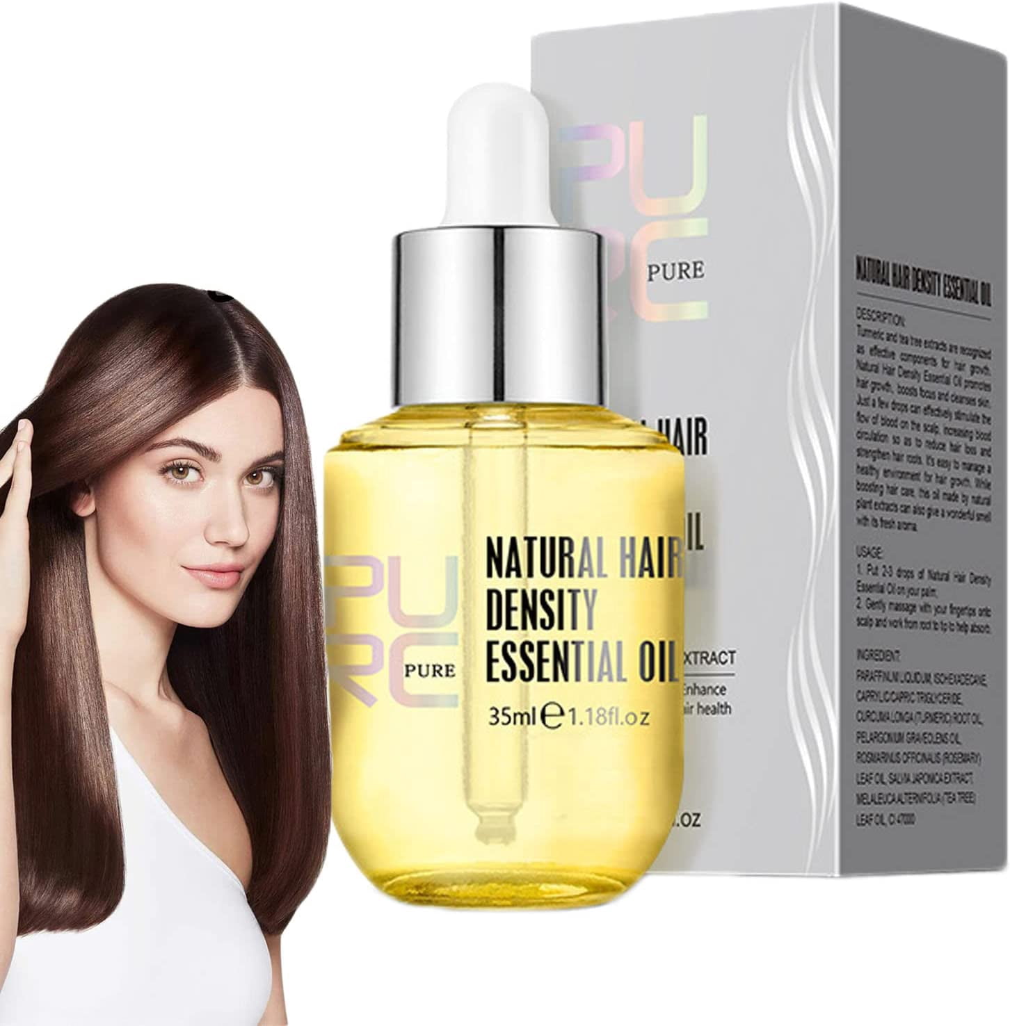 Purc Hair Growth Essence Oil,Purc Ginger Hair Growth Oil,Pure Natural