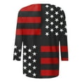 thumbnail image 5 of YanHoo 3/4 Sleeve T Shirts for Women 3/4 Sleeve Shirts for Women 4th of July 3/4 Sleeve Tops Teen Girls Crewneck Sweatshirts Independence Day 3/4 Length Sleeve Shirts Y2K Outfits, 5 of 6