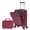 Red, variant on 2 pcs in ABS Spinner Wheel Luggage, with Combination Lock and Front Opening Design, 14" Cosmetic Case