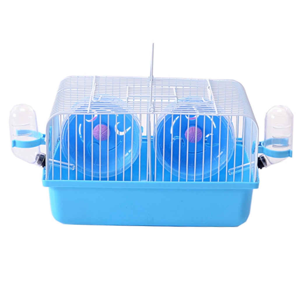 ULTNICE ferret cages indoor Hamster Cage Iron Wire Blue Multi-functional Pet Care 1Set