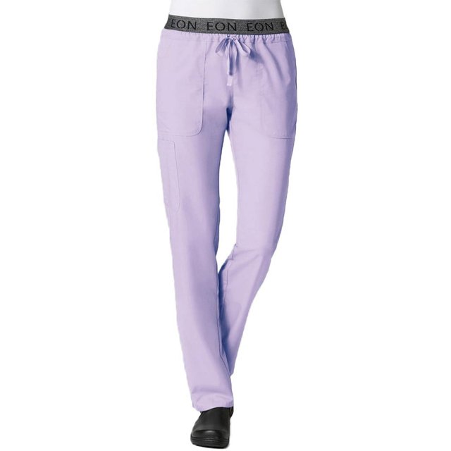 eon women's coolmax logo elastic drawstring waistband scrub pant