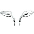 thumbnail image 3 of Krator Chrome Mirrors Universal Motorcycle Cruiser Compatible with Harley Davidson Softail Heritage Classic, 3 of 3