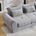 thumbnail image 3 of 101.58  Cloud Couch, Gray Modern Modular Sofa, Sectional Couches for Living Room, Convertible Folding Sofa Bed, Cushioned Design, 3 of 8