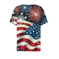 thumbnail image 5 of VerPetridure American Flag Shirts for Women 4th of July T-Shirt USA Flag Patriotic V-Neck Shirt Stars and Stripes Summer Tees, 5 of 5