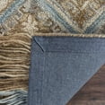 thumbnail image 3 of SAFAVIEH Blossom Keighley Geometric Fringe Wool Area Rug, Beige/Light Blue, 4' x 6', 3 of 5