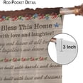 thumbnail image 6 of Country Rustic Farmhouse Curtains,Vintage Wooden House Western Farm Autumn Pumpkins Rod Pocket Blackout Window Drapes Treatment for Kitchen Bedroom Living Room 42x84in,2 Panel Set, 6 of 6