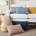 thumbnail image 5 of Mina Victory Life Styles Woven Dot Stripes 12"X20" Lt Grey Indoor Throw Pillow, 5 of 6