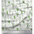 thumbnail image 1 of Soimoi Cotton Poplin Fabric Cactus Tree Printed Fabric 1 Yard 56 Inch Wide, 1 of 3