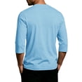 thumbnail image 4 of Havenx Men's 250th Anniversary Usa Shirt Crew Neck Three-quarter Sleeve Shirt American Flag Design Graphic Tshirts Patriotic Vintage Big and Tall Classic Tees,Light Blue S, 4 of 5