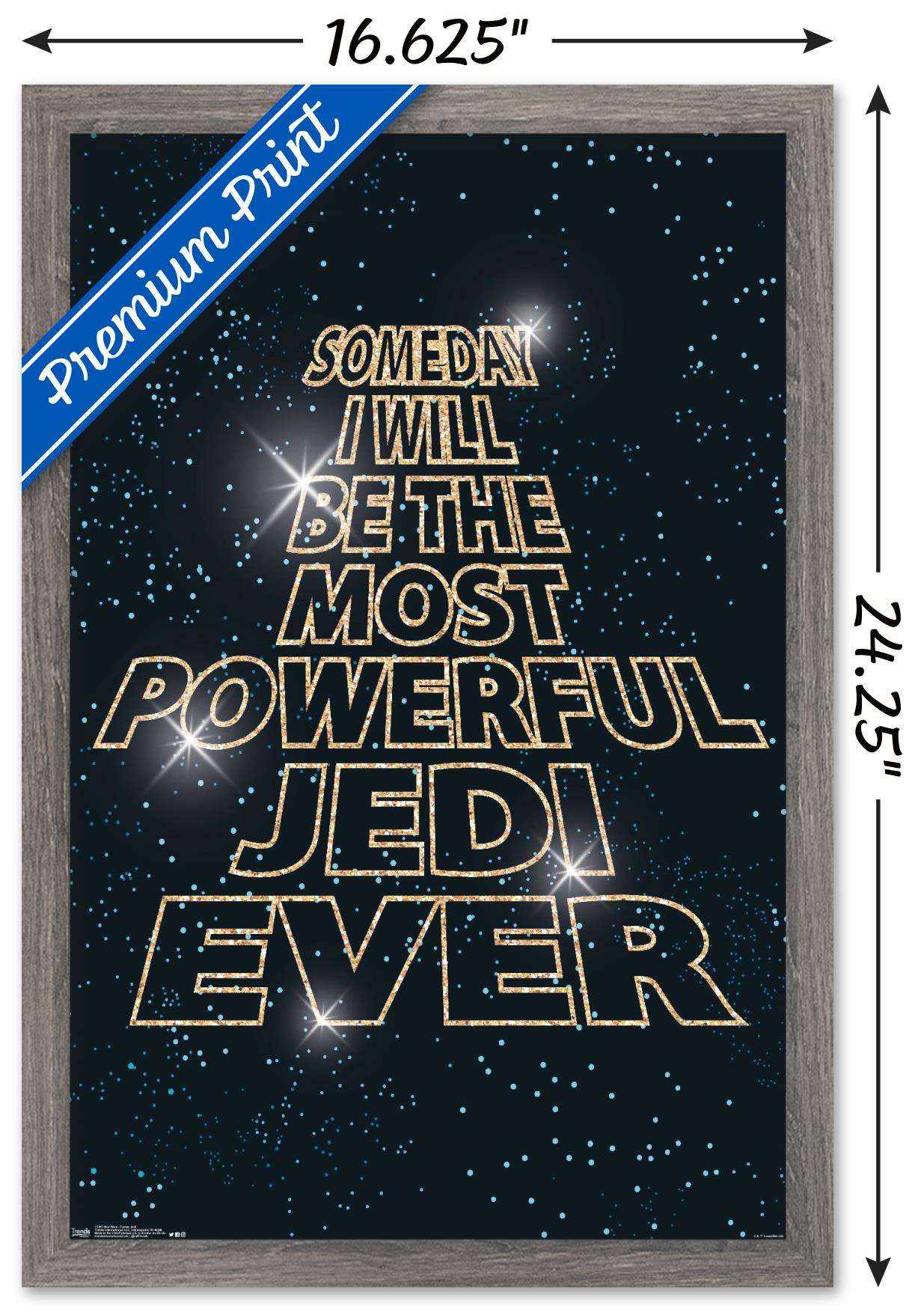 Star Wars: Saga - Future Jedi Wall Poster, 14.725" x 22.375", Framed