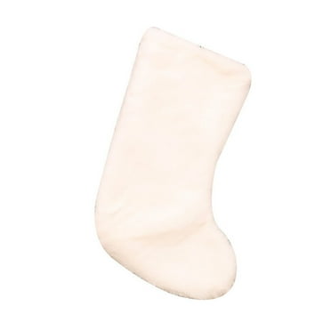 Snowy White Christmas Stockings Faux Fur Xmas Christmas Stockings Hanging Ornaments Candy Gift Bags for Christmas Decorations