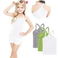thumbnail image 5 of GERsome 3 Pack Girls Tank Tops Toddler Kids Cotton Undershirts Sleeveless Summer T Shirts Soft Round Neck Tank Tops, Sizes 8-9 Years, 5 of 9