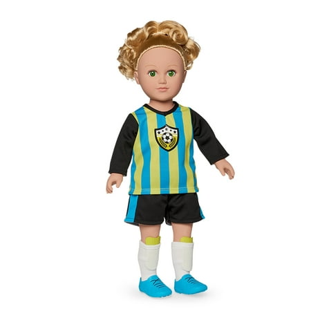 My Life As 18-inch Soccer Captain Doll, Blonde