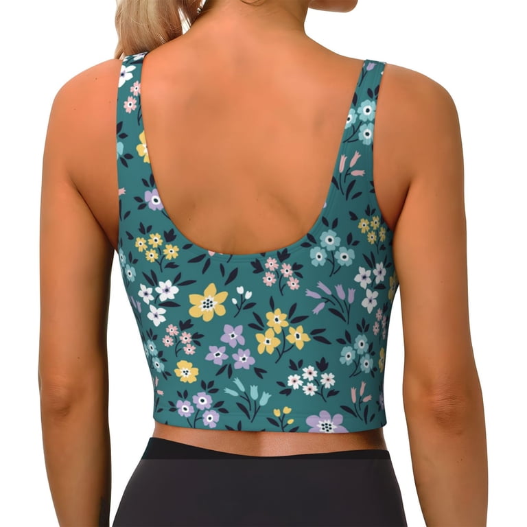 Soutien-gorge De Sport Mondetta Femme - Dos Croisé (racer Back), Motifs Floraux Multicolore - Taille XS - Neuf Avec étiquettes