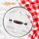 thumbnail image 5 of Tapa para olla NutriChef de 2.5 cuartos de galón - Tapas de vidrio templado transparente, borde de acero inoxidable, color marrón, 5 of 5