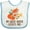 White and Blue, variant on Inktastic Great Auntie Loves Me Fox Boys or Girls Baby Bib