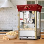 Great Northern Popcorn 8oz Matinee Popcorn Machine with Accessories, Red