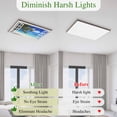 thumbnail image 5 of Windows Seascape Magnetic Fluorescent Light Covers for Ceiling Lights 2x4 Feet, Summer Beach Coastal Palm Trees Office Classroom Kitchen Drop Ceiling Light Covers Lighting Filters Shade Panel 2 Packs, 5 of 9