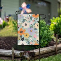 Yayeee Garden Flag 12" x 18" Double Sided Outdoor Yard Lawn Holiday Decorations, Floral Pattern