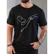 thumbnail image 1 of Camiseta informal de verano para hombre, de manga corta y cuello redondo, con estampado de cachorros, para adultos, hombres, mujeres, adolescentes y jóvenes., 1 of 5