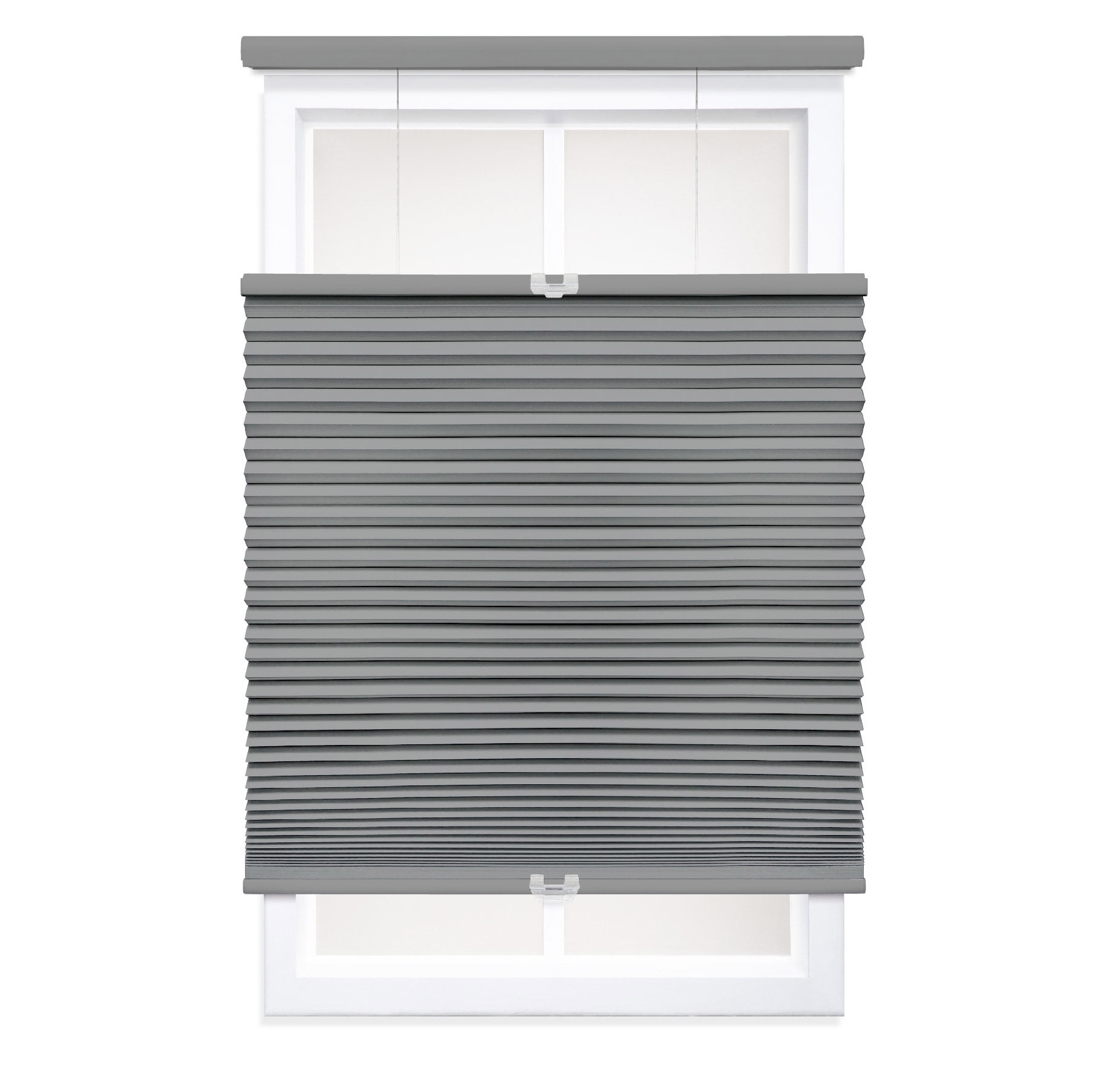 Regal Living Top Down Bottom Up Blackout Cordless Cellular Shade, Anchor Gray - 58.5" W x 48" L