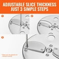 thumbnail image 6 of KFFKFF Electric Food Processor, 4-in-1 Versatile Kitchen Slicer, 200W for Efficient Chopping, Shredding, Dicing & Slitting, Includes Safety Gloves, Ideal for Both Restaurant & Household, 6 of 9