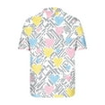 thumbnail image 7 of FDGIU Women's Soft Comfortable Heart Print Pajama Set - Short Sleeve Button Down 2 Piece Shorts Loungewear S-2XL, 7 of 7