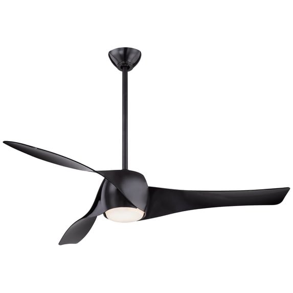 Artemisâ„¢ 58"" - High Gloss Black by Minka-Aire F803-BK in Black Finish